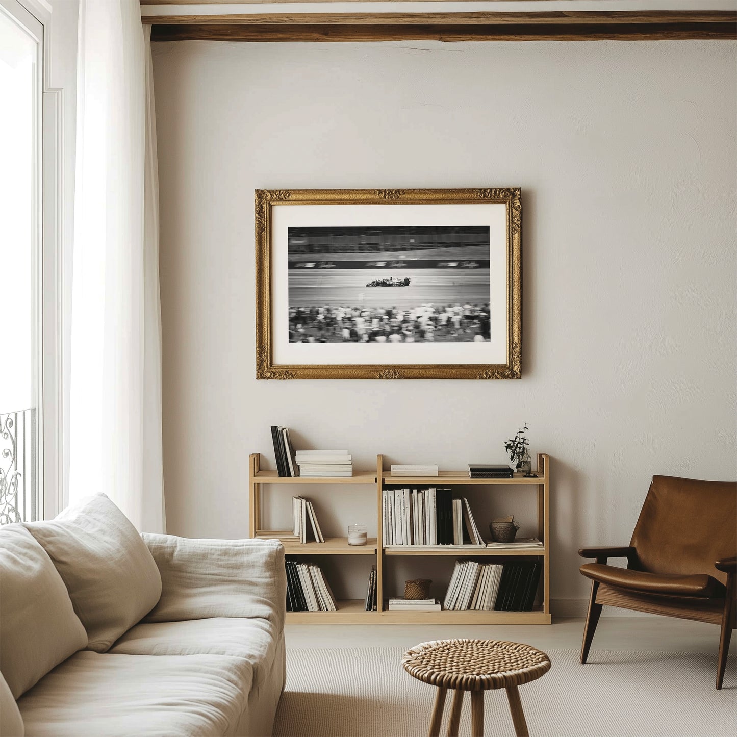 Watching Lewis Silverstone GP Print